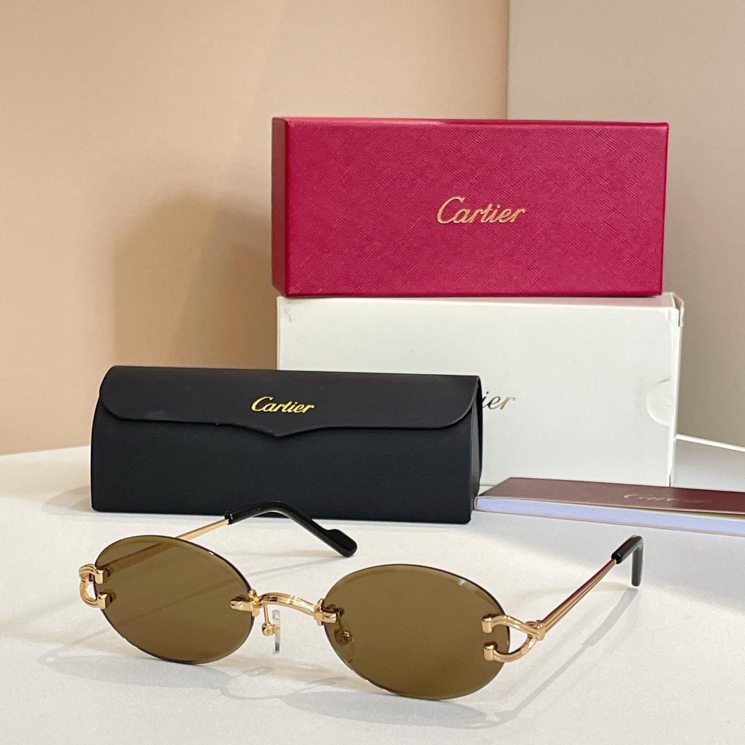 Oval Rimless Sunglasses